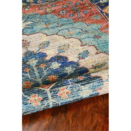 Escenografia 60 x 84 in. Jute or Polyester Rug, Blue ES3676651